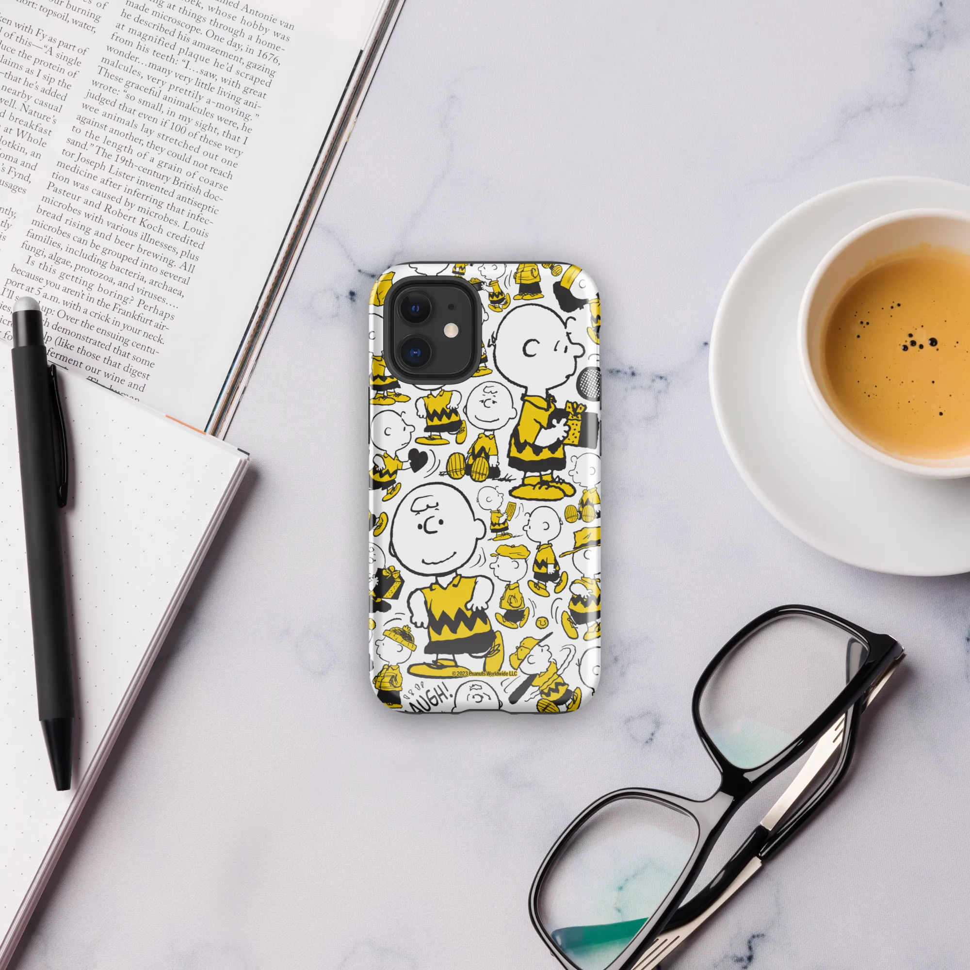 Peanuts Charlie Brown Pattern Tough Phone Case - iPhone