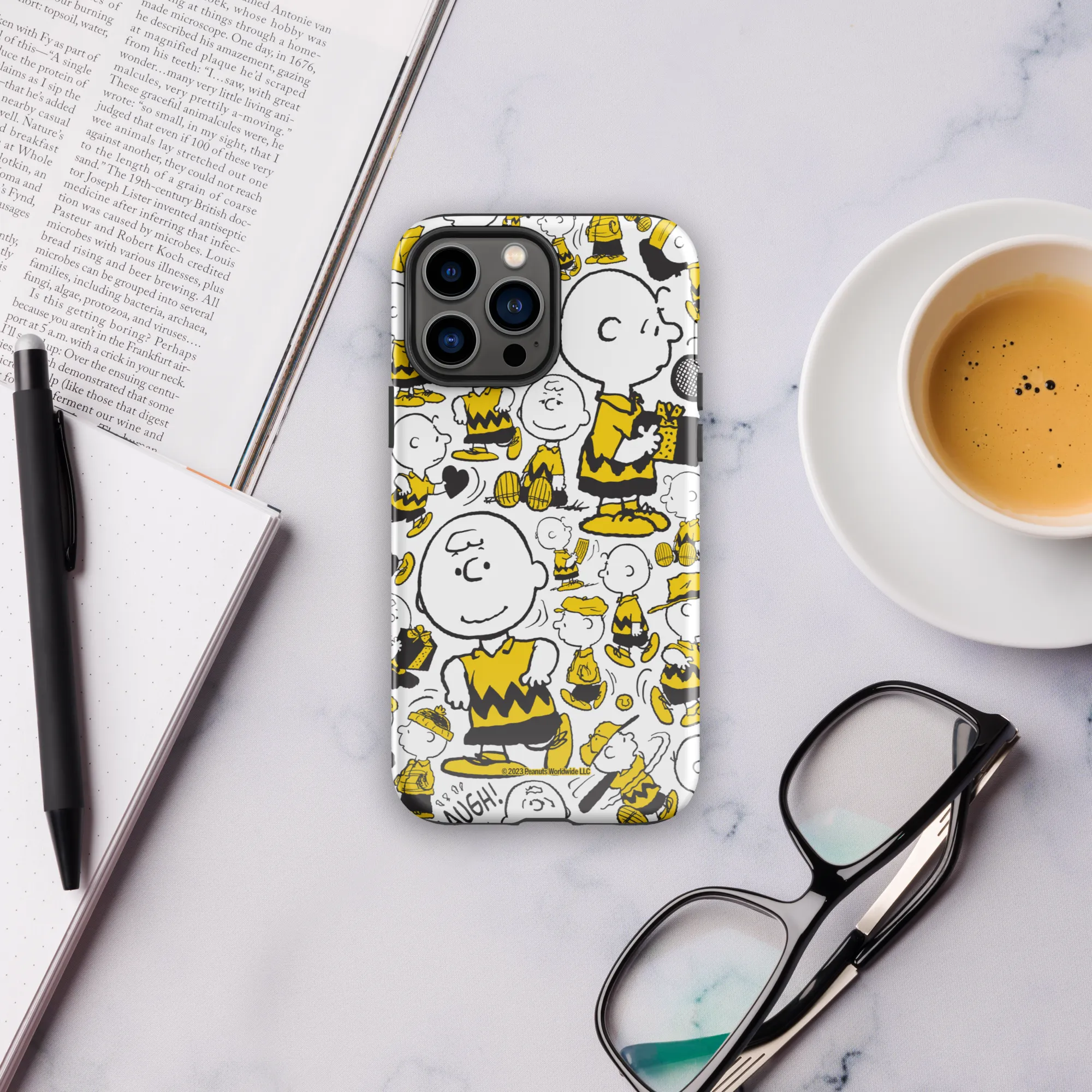 Peanuts Charlie Brown Pattern Tough Phone Case - iPhone
