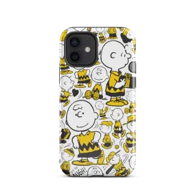 Peanuts Charlie Brown Pattern Tough Phone Case - iPhone