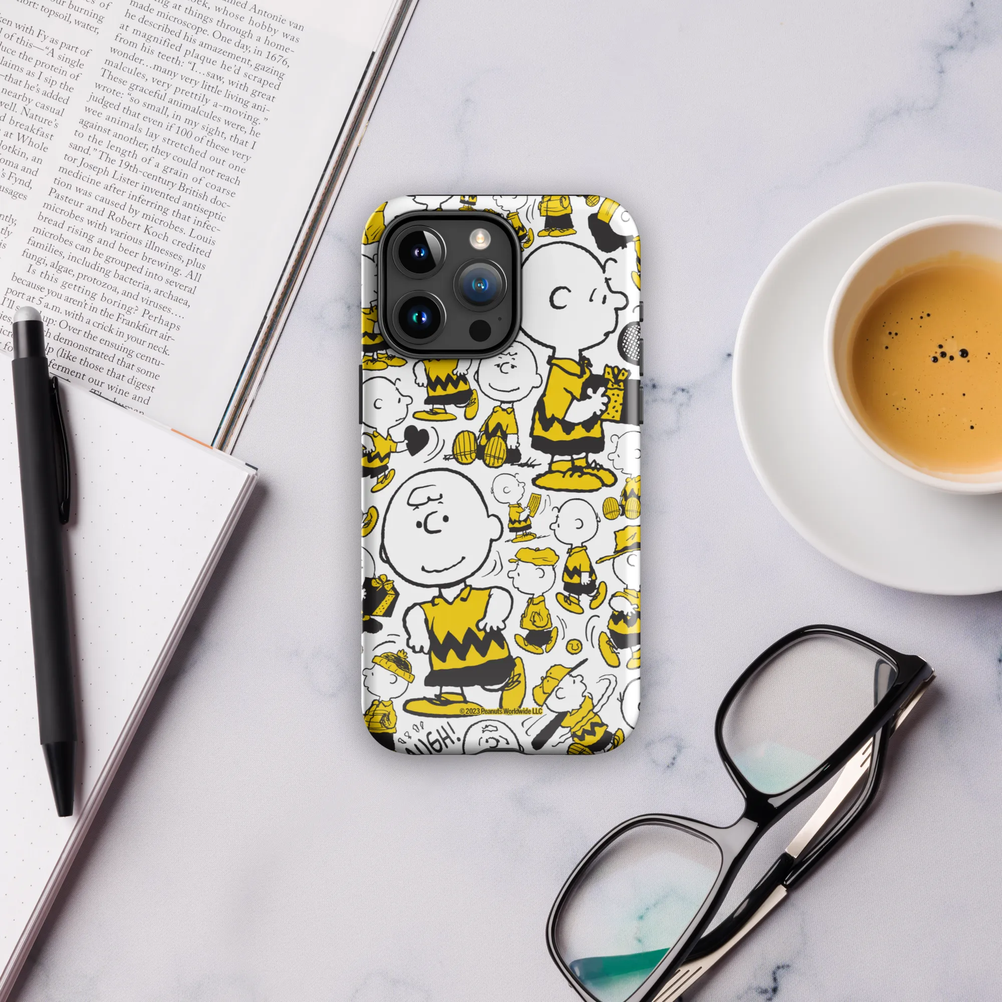 Peanuts Charlie Brown Pattern Tough Phone Case - iPhone