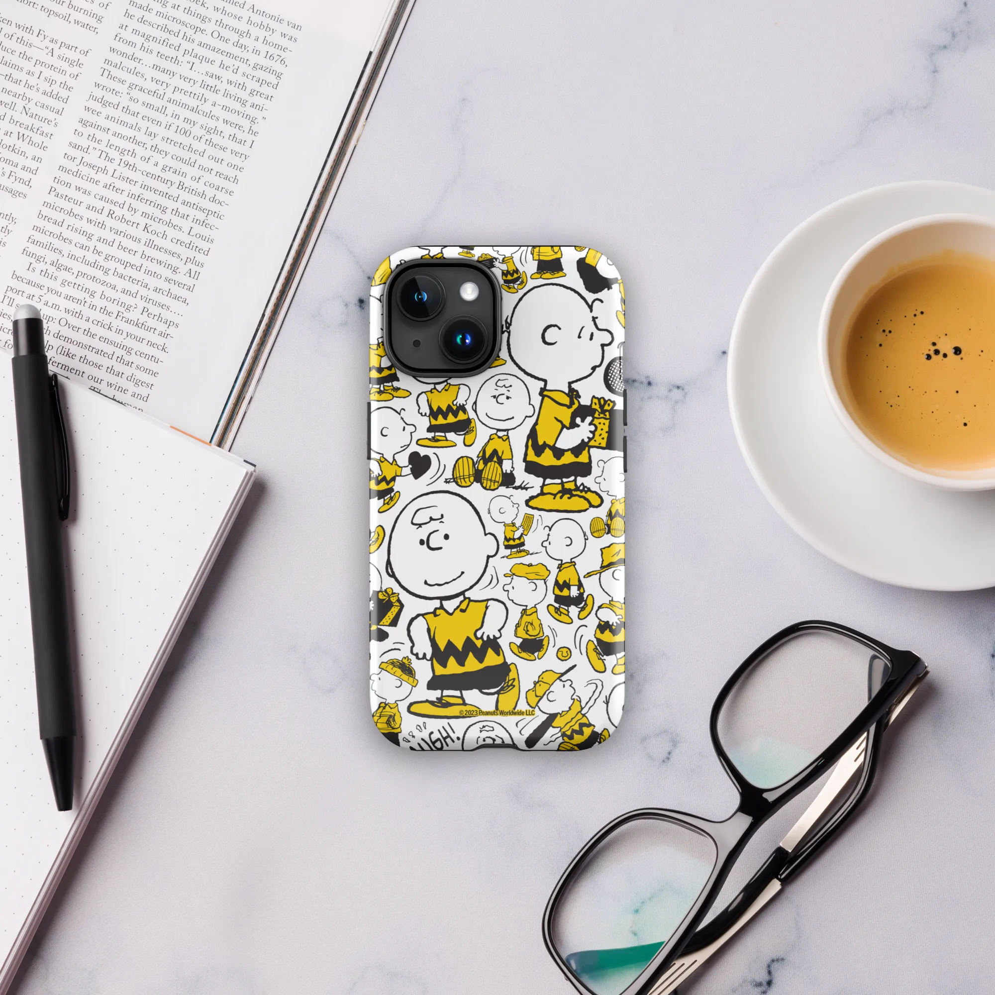 Peanuts Charlie Brown Pattern Tough Phone Case - iPhone
