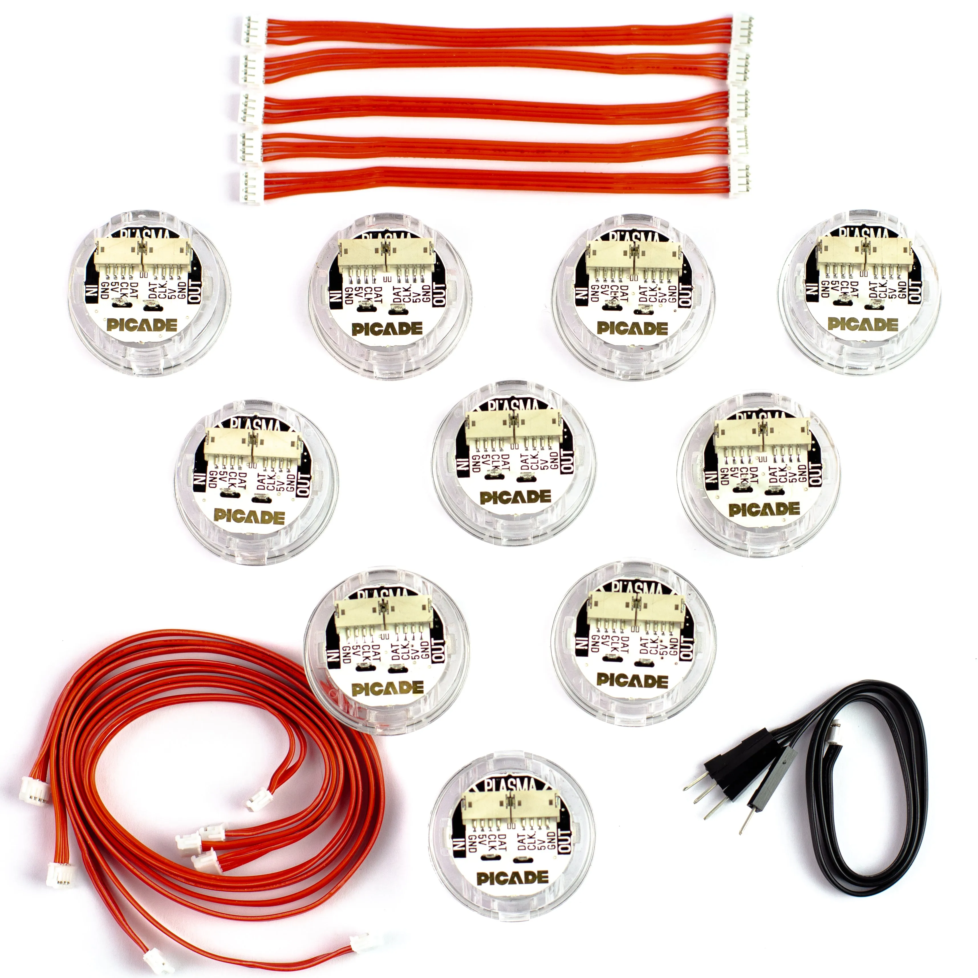 Picade Plasma Kit - Illuminated Arcade Buttons