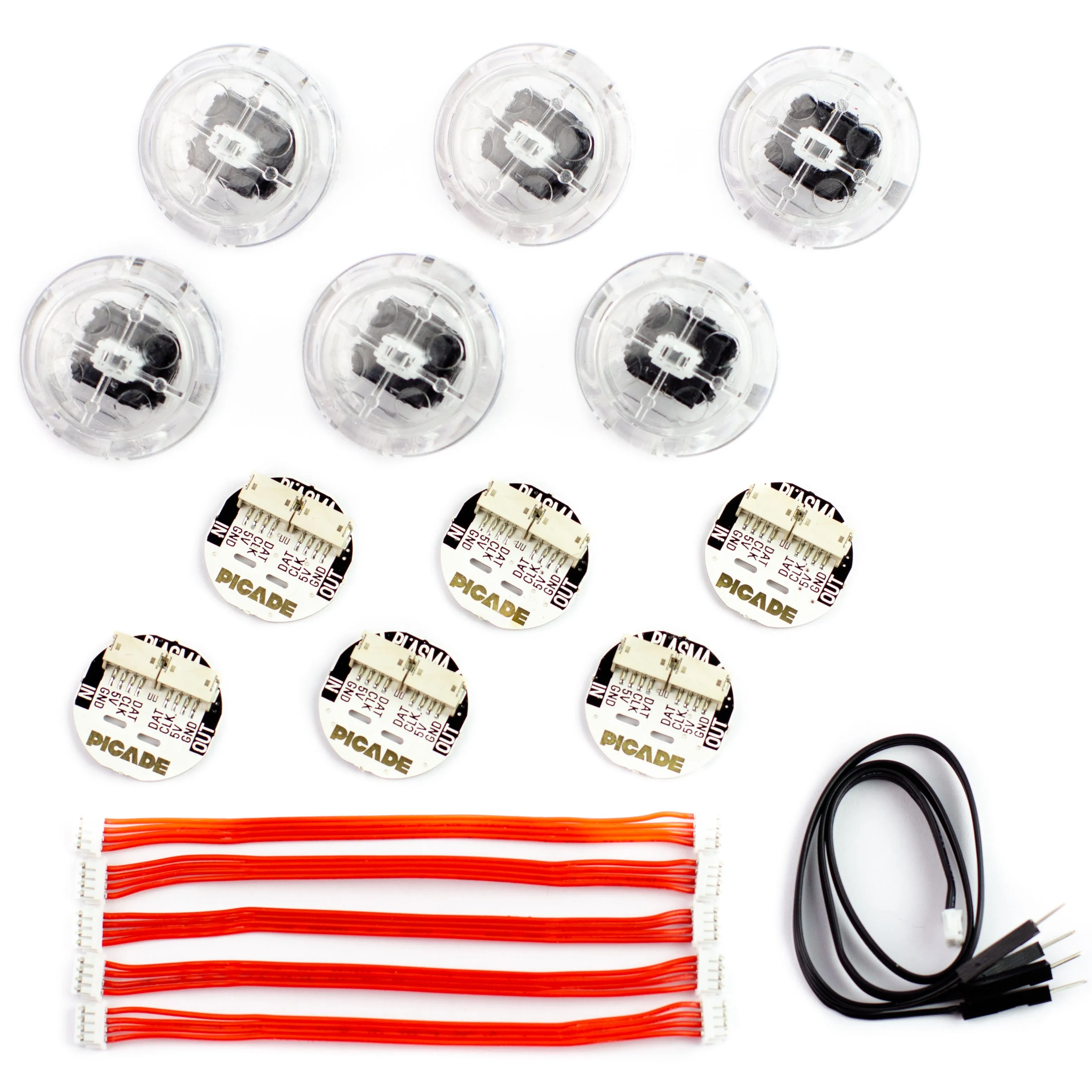 Picade Plasma Kit - Illuminated Arcade Buttons