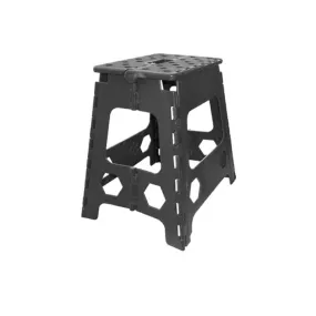 PLASTIC PORTABLE STOOL Black grey