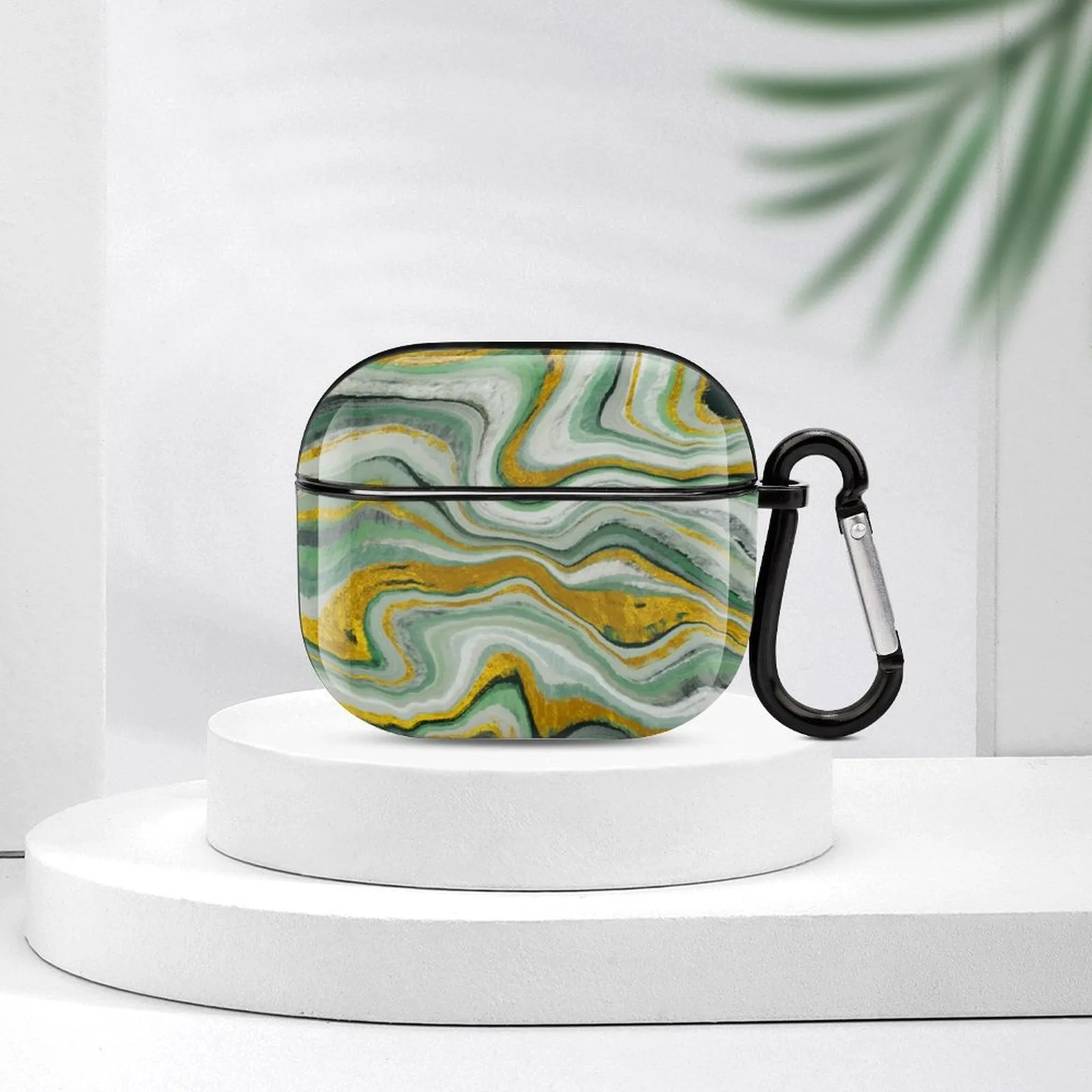 POD Your Photo Personalized Marble Bluetooth Earbuds Case Cover for Airpods 3