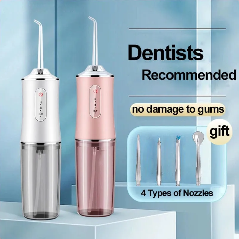 Portable Dental Oral Irrigator Water Flosser Pick Mouth Cleaning Machine Irri USB rechargeable Scaler Dental Irrigator For Teeth 0ral irrigator