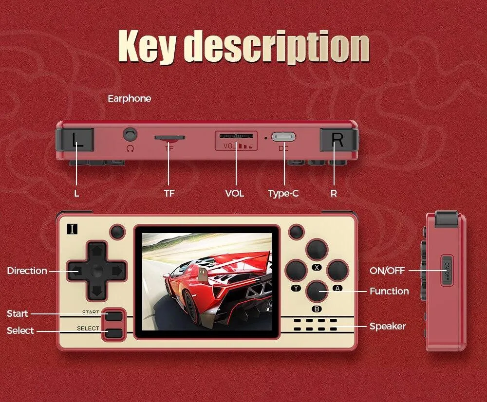 Powkiddy Q20 Mini Open Source 2.4 Inch IPS Screen Handheld Game Console Retro Play Your Retro Favourites On The Move