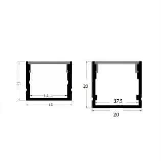 Project LED Strip & Extrusion Kit Aluminium Channel 2m length-PICK UP ONLY