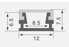 Project LED Strip & Extrusion Kit Aluminium Channel 2m length-PICK UP ONLY