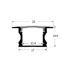 Project LED Strip & Extrusion Kit Aluminium Channel 2m length-PICK UP ONLY
