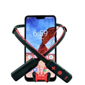 PTron Tangent Pro Wireless Headphone Neckband Bluetooth Headset For All Smartphones (Red/Black)