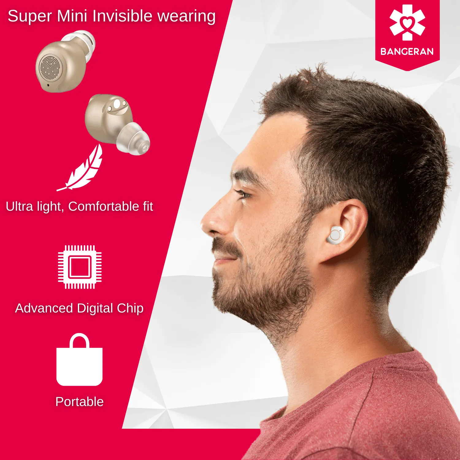Rechargeable Over the Counter Hearing Amplifier
