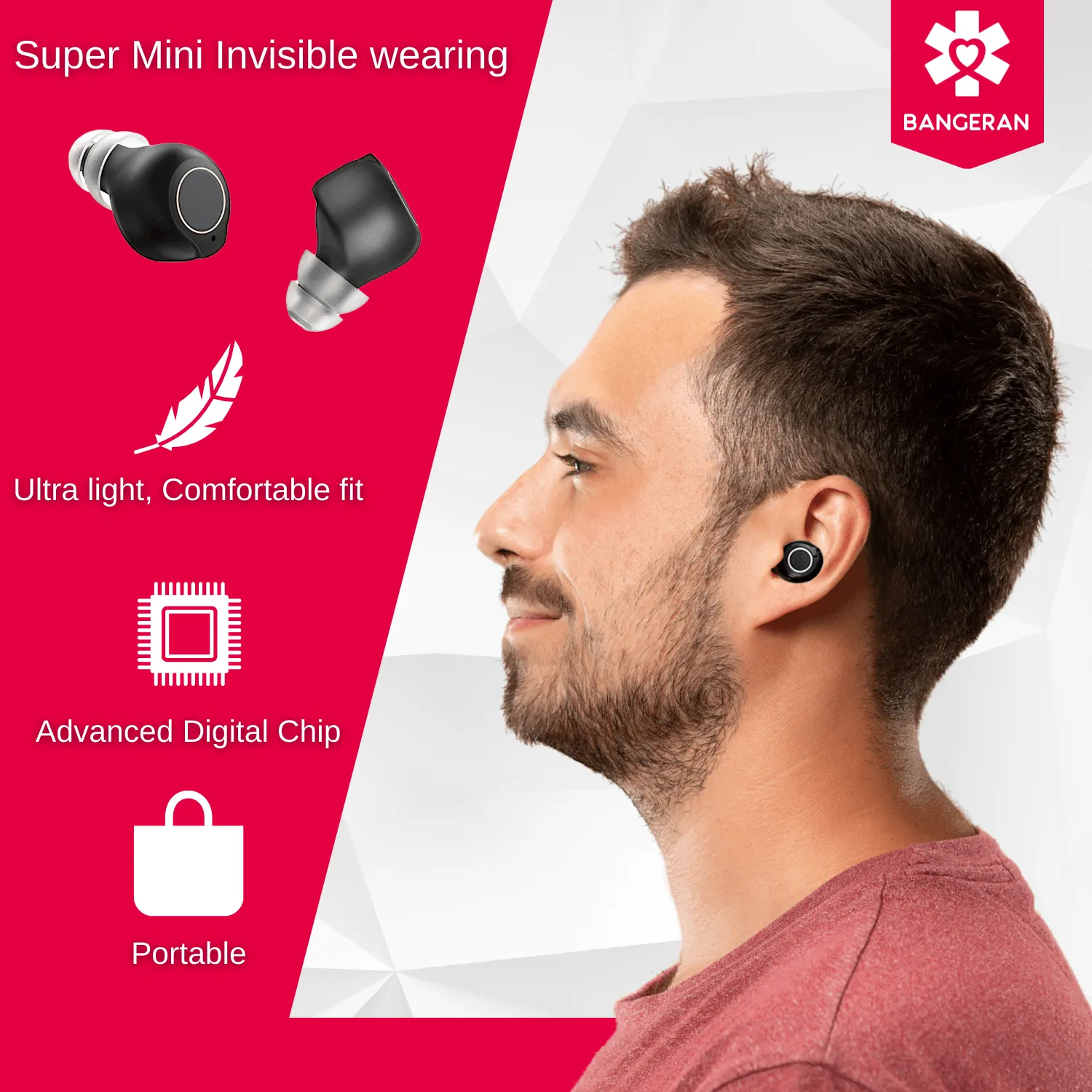Rechargeable Over the Counter Hearing Amplifier