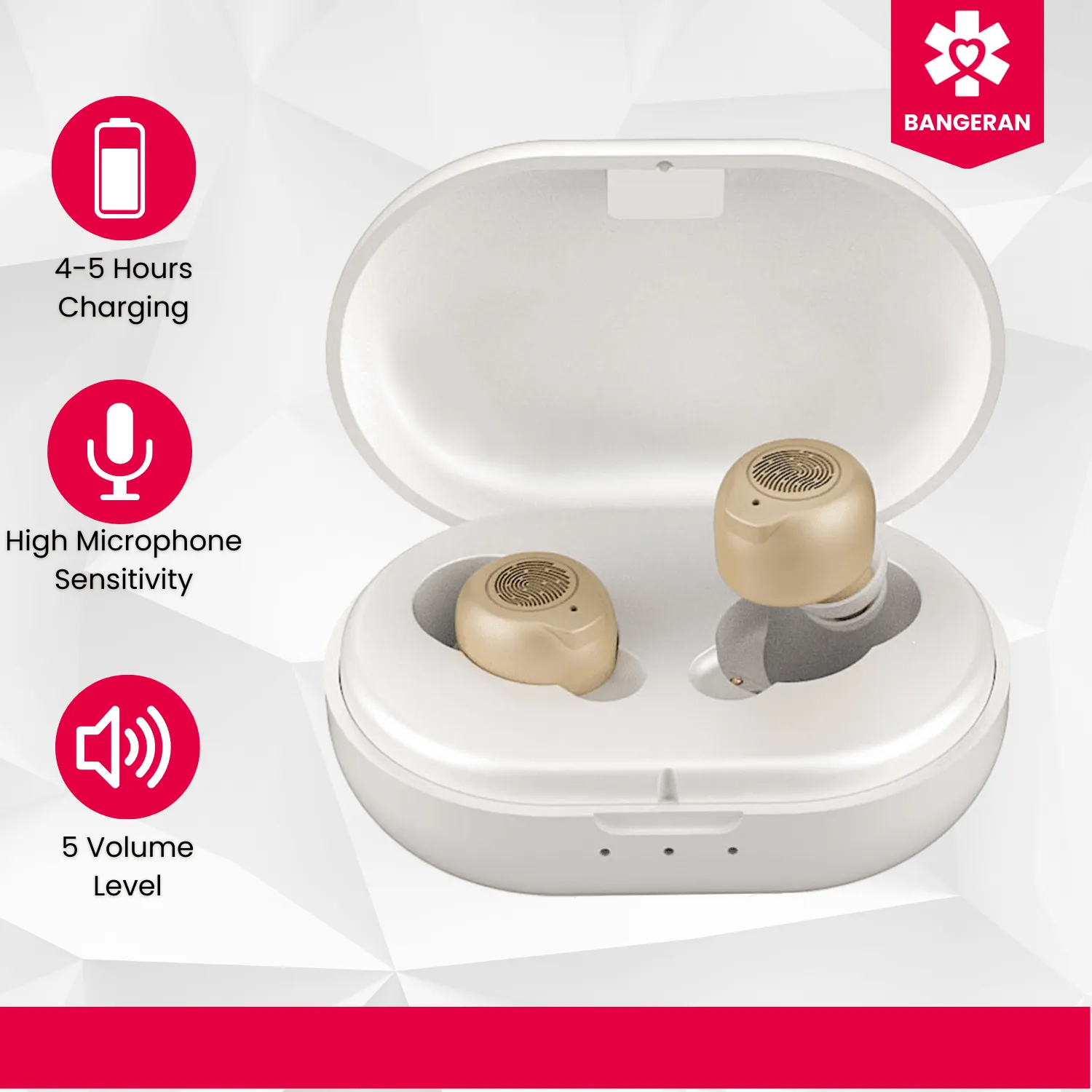 Rechargeable Over the Counter Hearing Amplifier