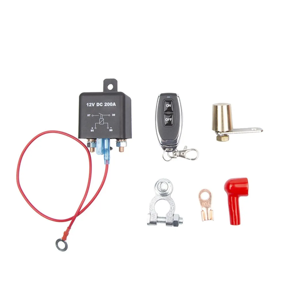 Remote Battery Disconnect Switch Kit Relay Integrated Wireless RC