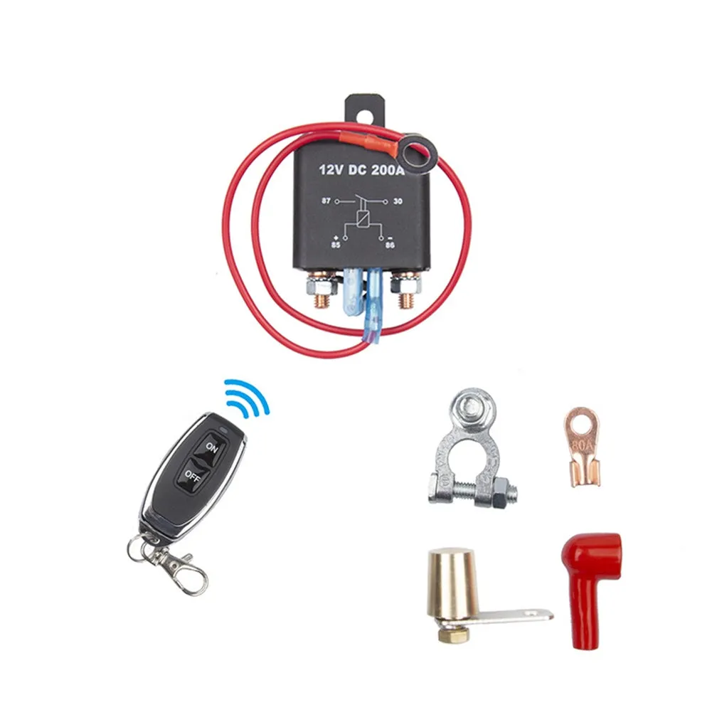 Remote Battery Disconnect Switch Kit Relay Integrated Wireless RC