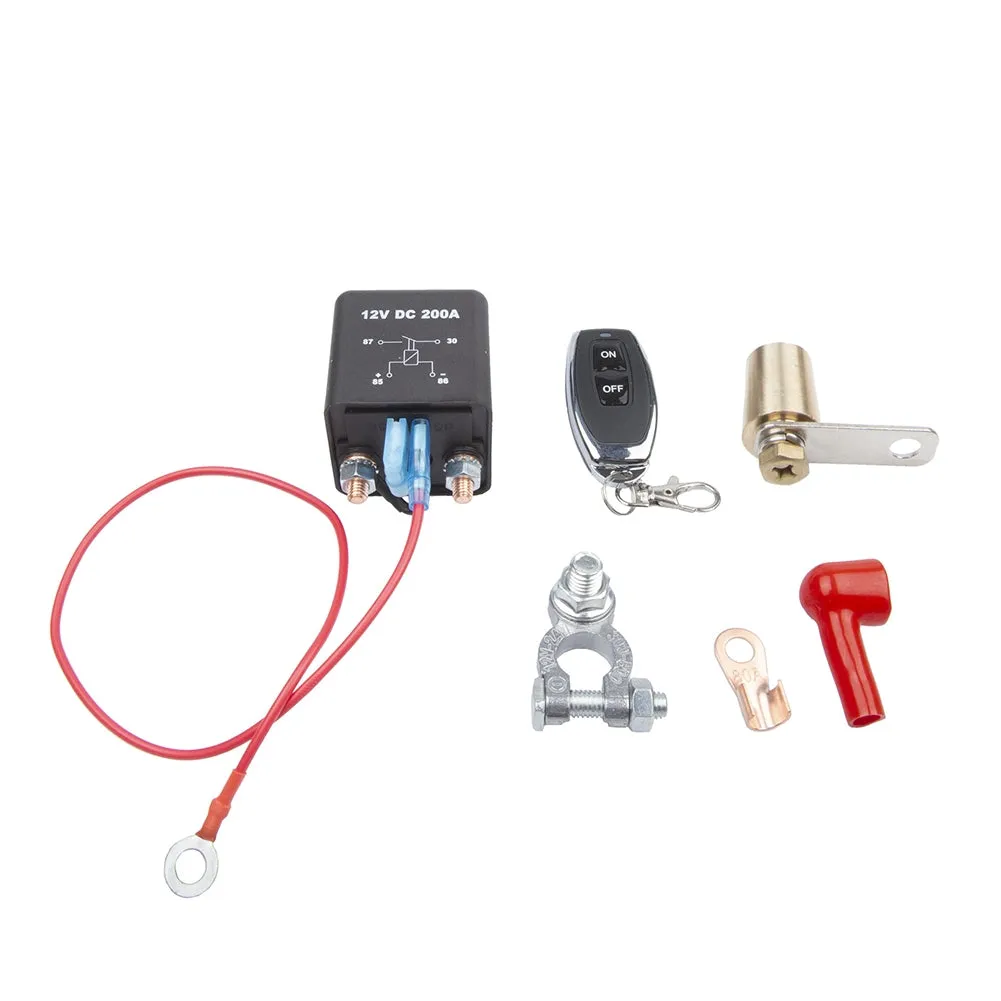 Remote Battery Disconnect Switch Kit Relay Integrated Wireless RC