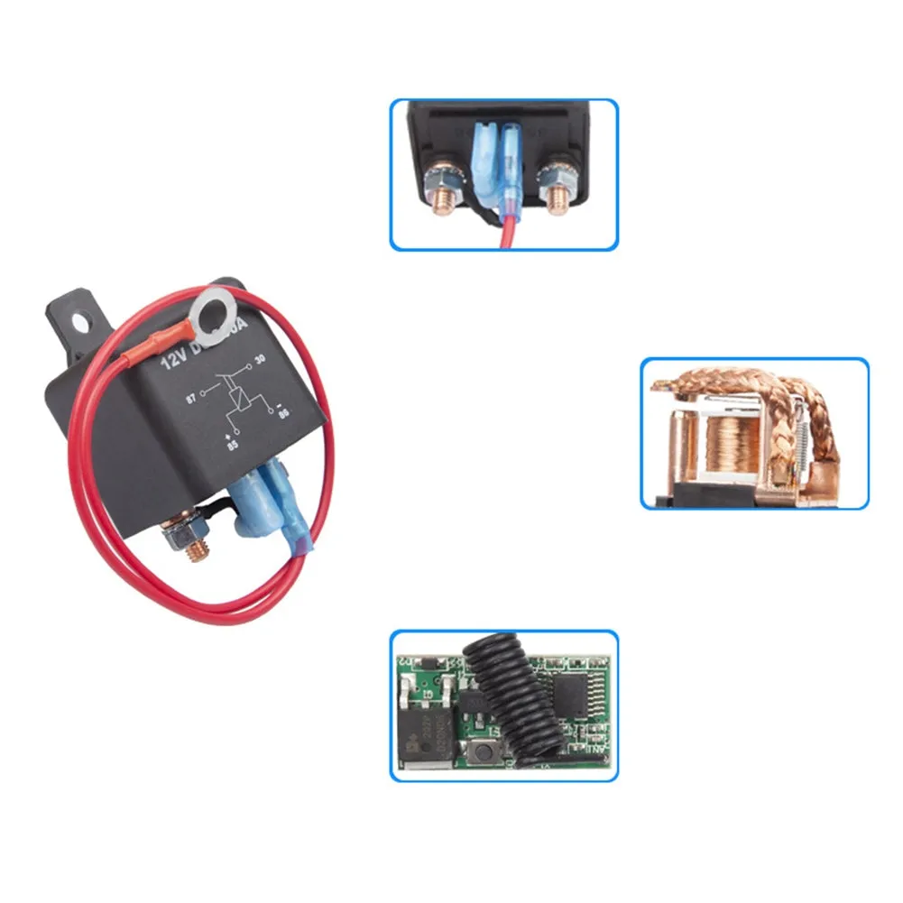 Remote Battery Disconnect Switch Kit Relay Integrated Wireless RC