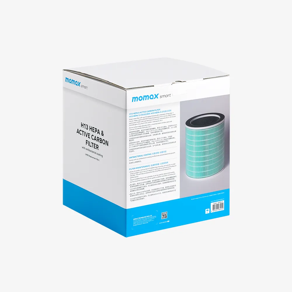Robust IoT UV-C Air Purifier H13 HEPA & Active Carbon Filter