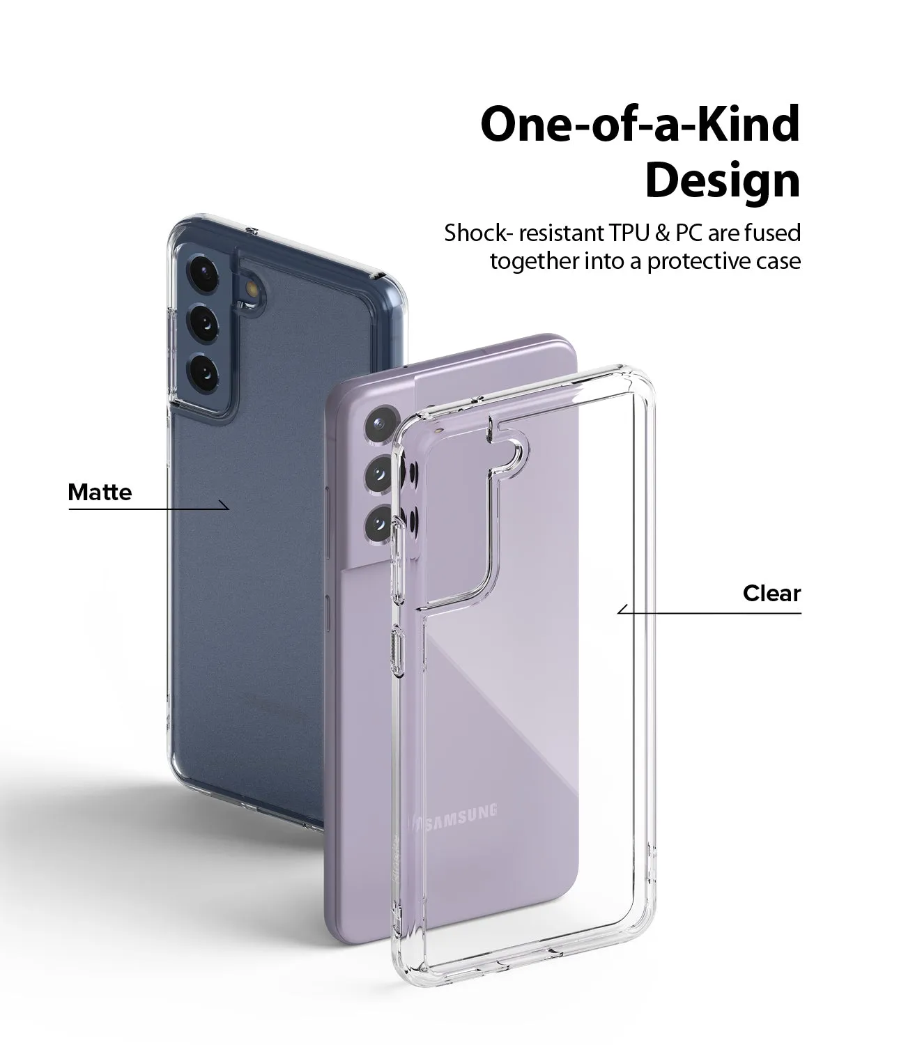 Samsung Galaxy S21 FE 5G Case Cover| Fusion Magnetic Series| Matte Clear