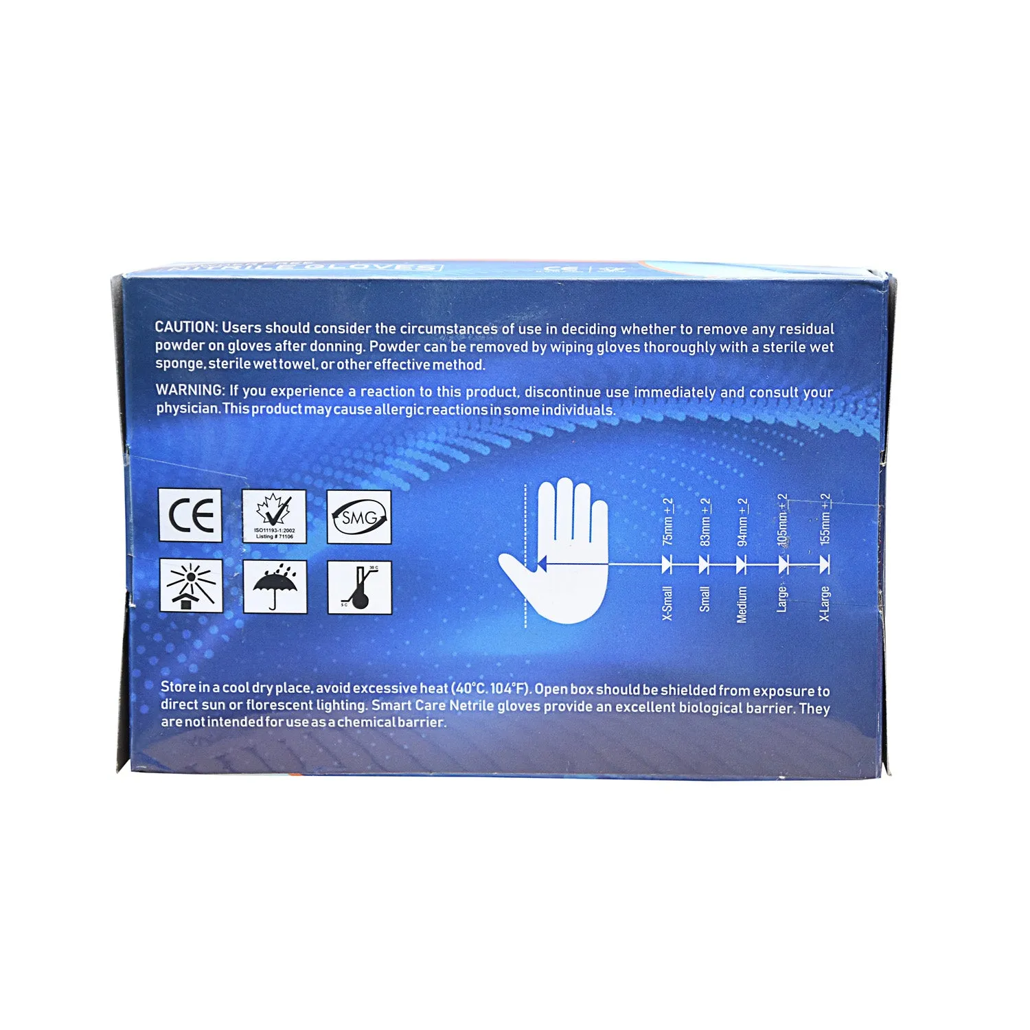 Smart Care Nitrile Gloves 100 Pieces Medium