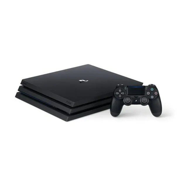 Sony PlayStation 4 Pro 1TB Gaming Console Black 2 Controller Included BOLT AXTION Bundle Refurbished