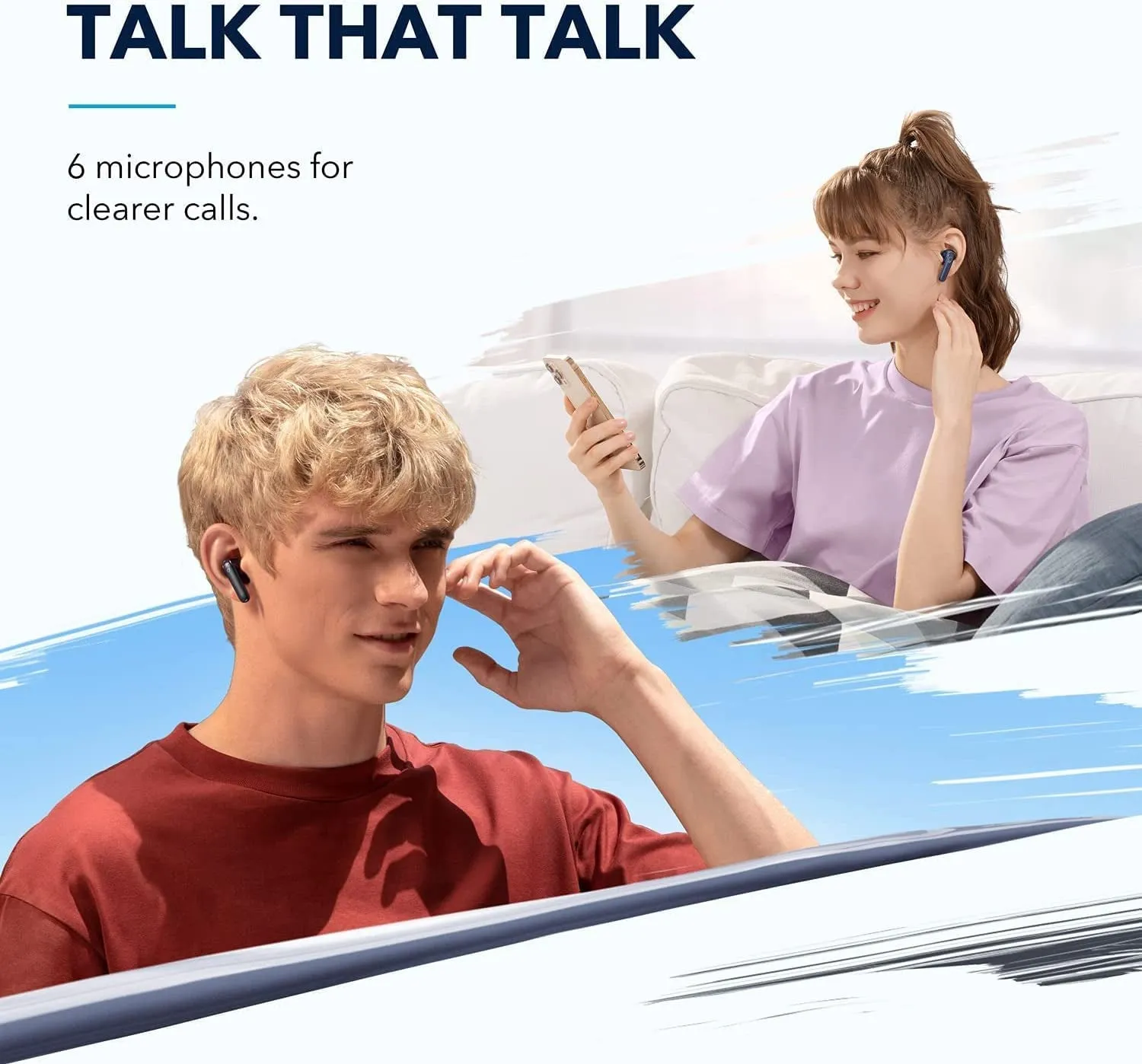 Soundcore by  Life P3 Noise Cancelling Earbuds, Ultra Long 50H Playtime, Fast Charging, Big Bass, Multi-Mode Noise Cancelling, Ai-Enhanced Calls, Wireless Charging, App Control, Bluetooth 5.2