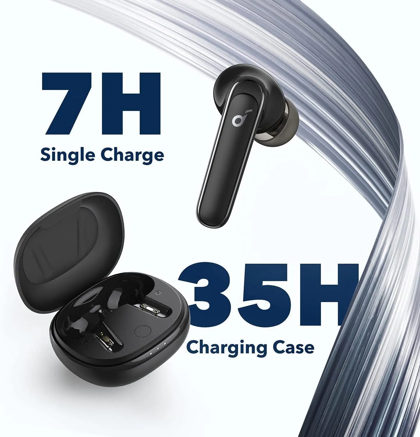 Soundcore by  Life P3 Noise Cancelling Earbuds, Ultra Long 50H Playtime, Fast Charging, Big Bass, Multi-Mode Noise Cancelling, Ai-Enhanced Calls, Wireless Charging, App Control, Bluetooth 5.2