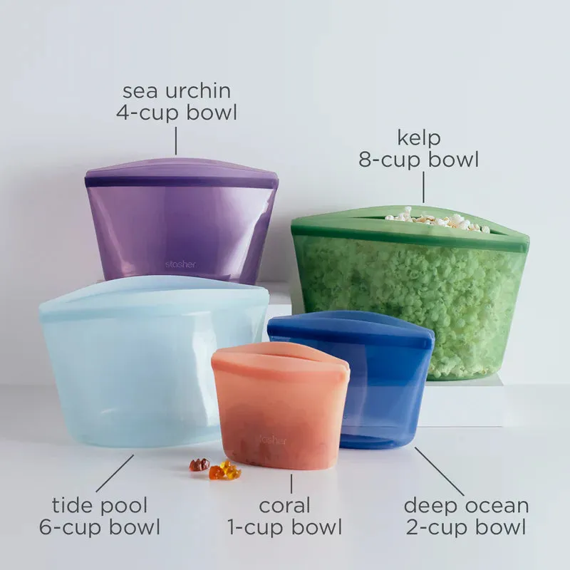 Stasher Reusable Silicone Bag - 1-CUP STASHER BOWL