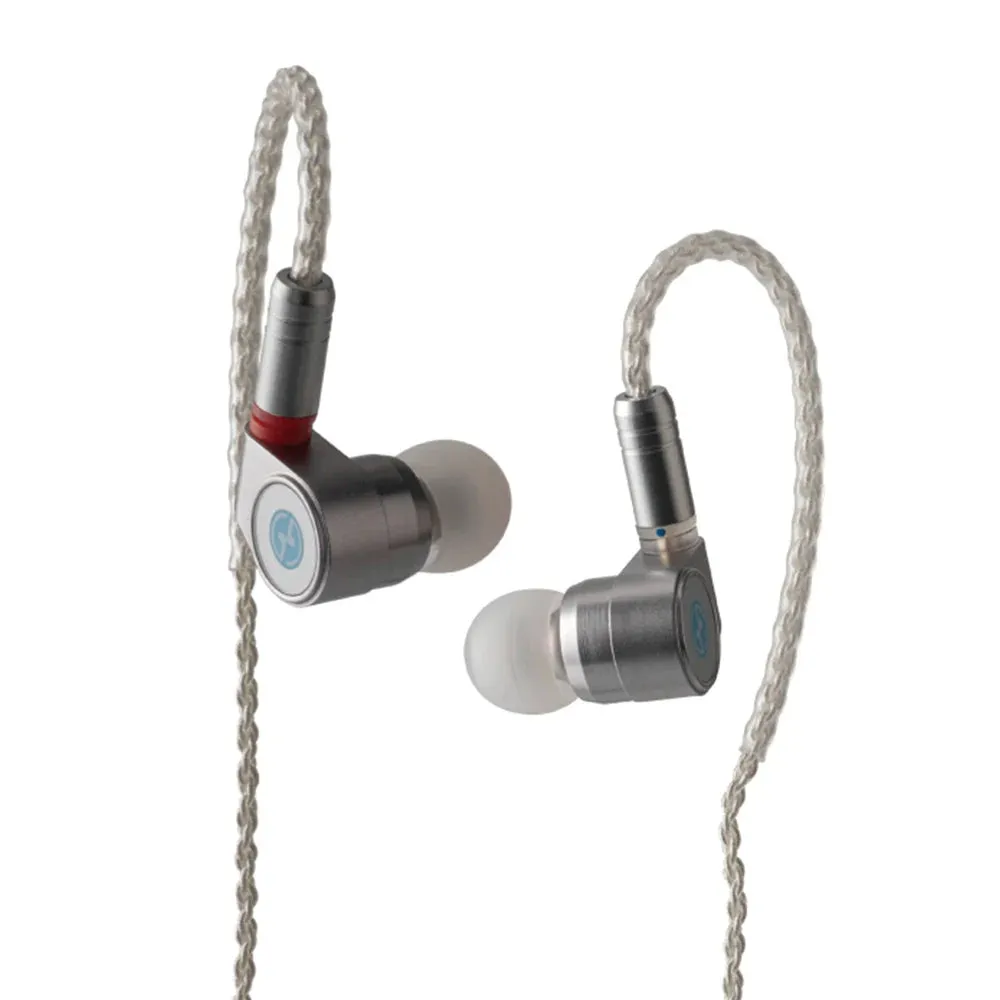 TINHIFI T2 DLC Metal HIFI Wired Flat-head Earbud 10MM DLC Flagship Dynamic Circle Earphone DJ Music Headset Detachable 2pin IEM
