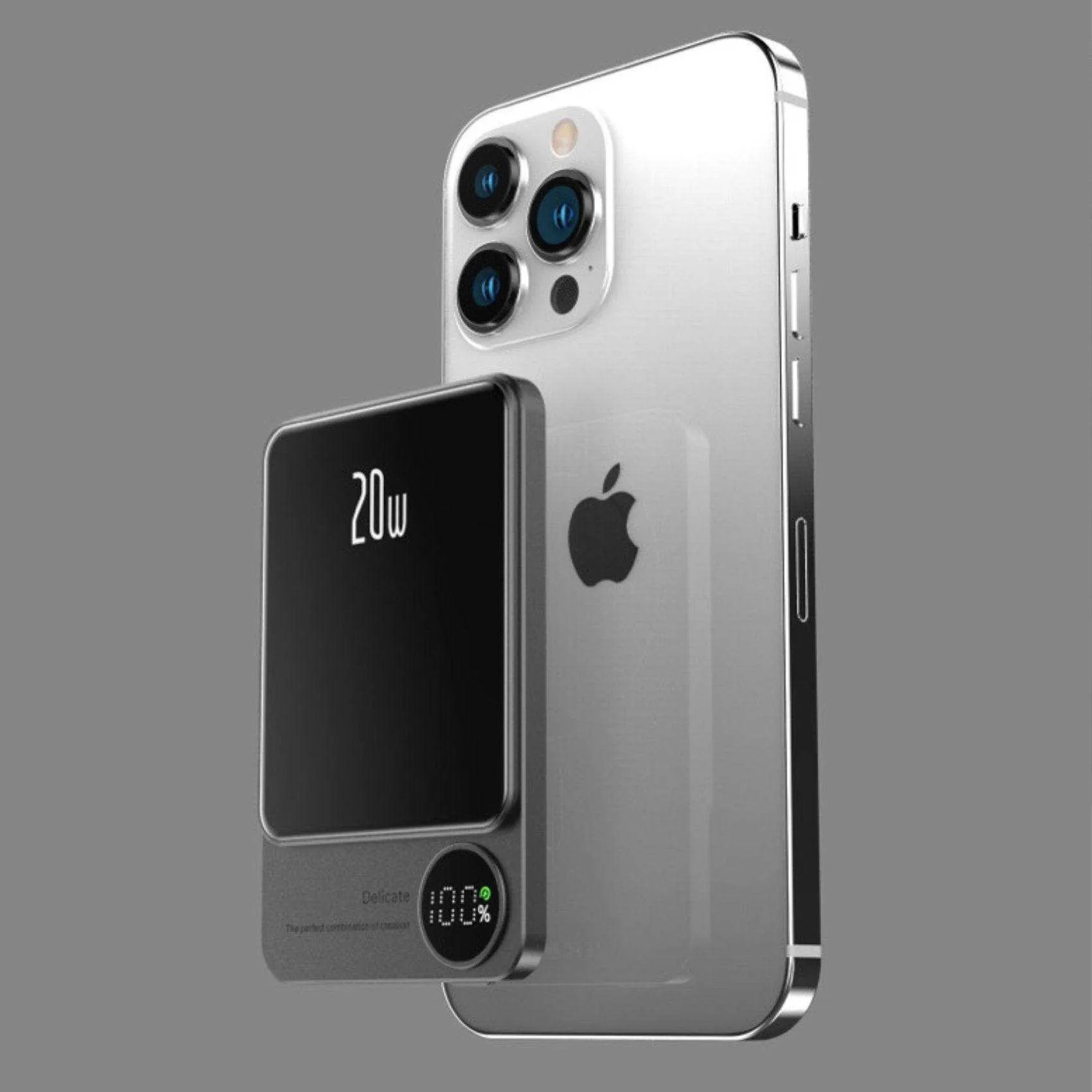 TUTT S11 ALL Metal/Glass  MagSafe Wireless Power Bank Portable Magnetic Charger, 10,000mAh PD 20W Ultra Fast Battery Pack With USB-C LED Display iPhone 16/15/14/13/12/Pro/Pro Max etc.