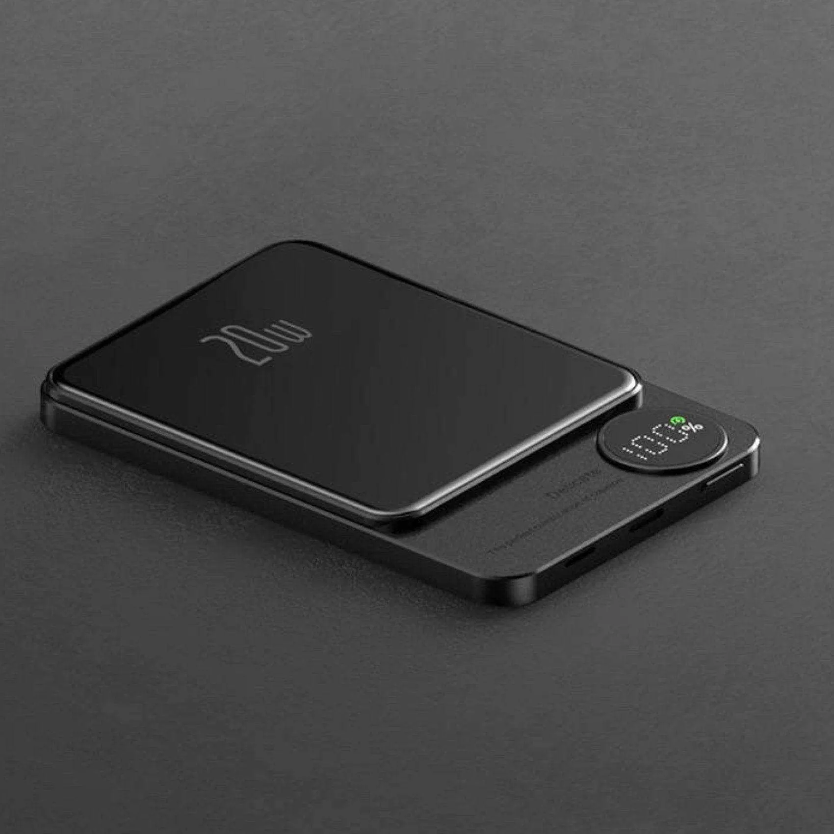 TUTT S11 ALL Metal/Glass  MagSafe Wireless Power Bank Portable Magnetic Charger, 10,000mAh PD 20W Ultra Fast Battery Pack With USB-C LED Display iPhone 16/15/14/13/12/Pro/Pro Max etc.