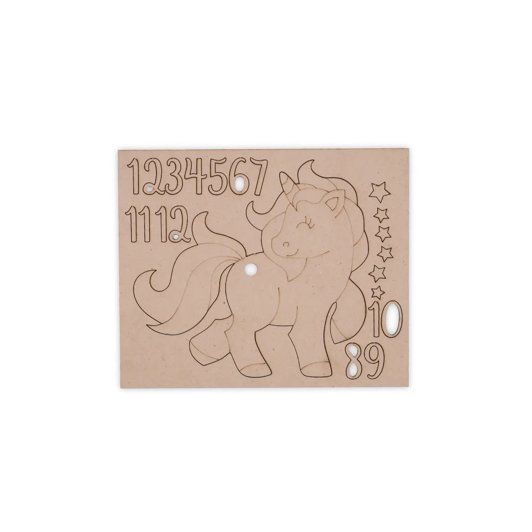 Unicorn Wall Clock DIY Kits