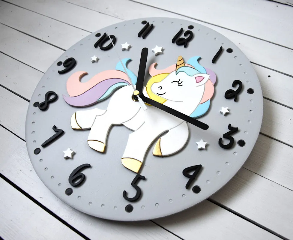 Unicorn Wall Clock DIY Kits