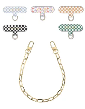 Universal Phone Hitch   Gold Paperclip Wristlet