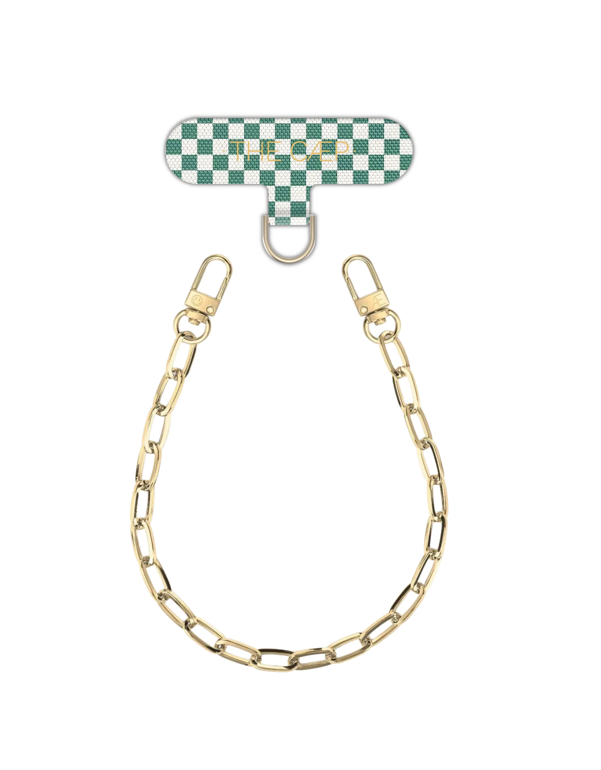 Universal Phone Hitch   Gold Paperclip Wristlet