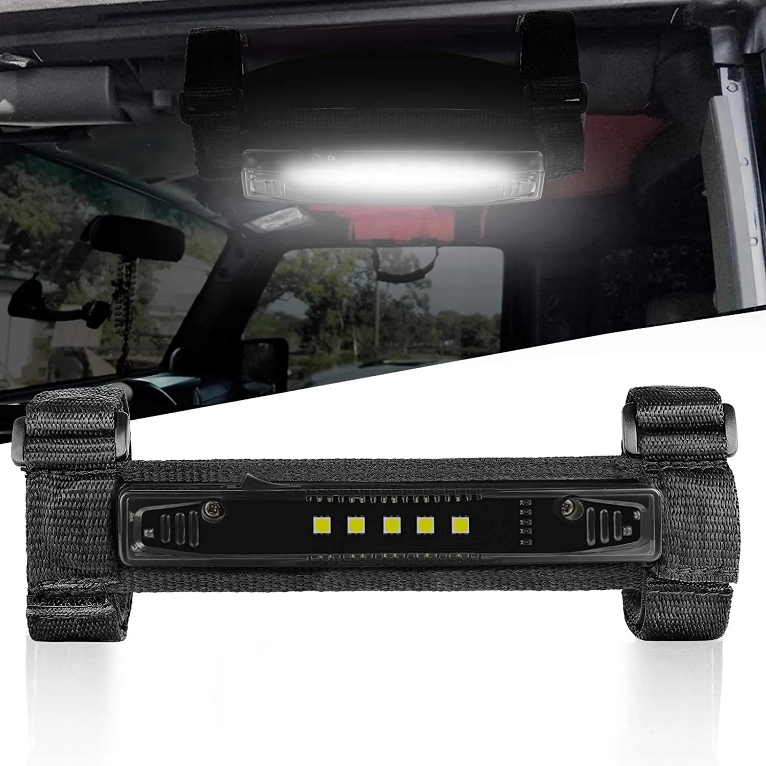 UTV Interior Light Universal Roll Bar Mount LED Light Utility