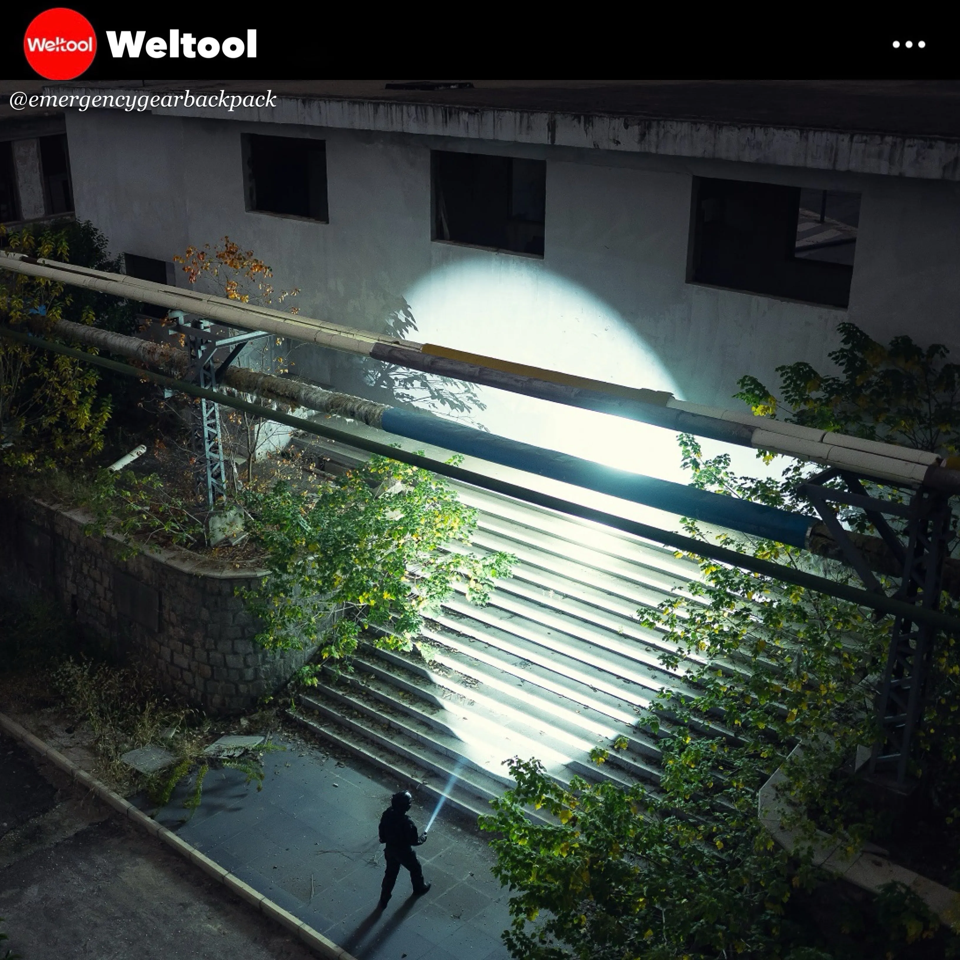 Weltool T12 Plus Nine Dragons 3TAC Tactical Flashlight 2000 Lumens 750M
