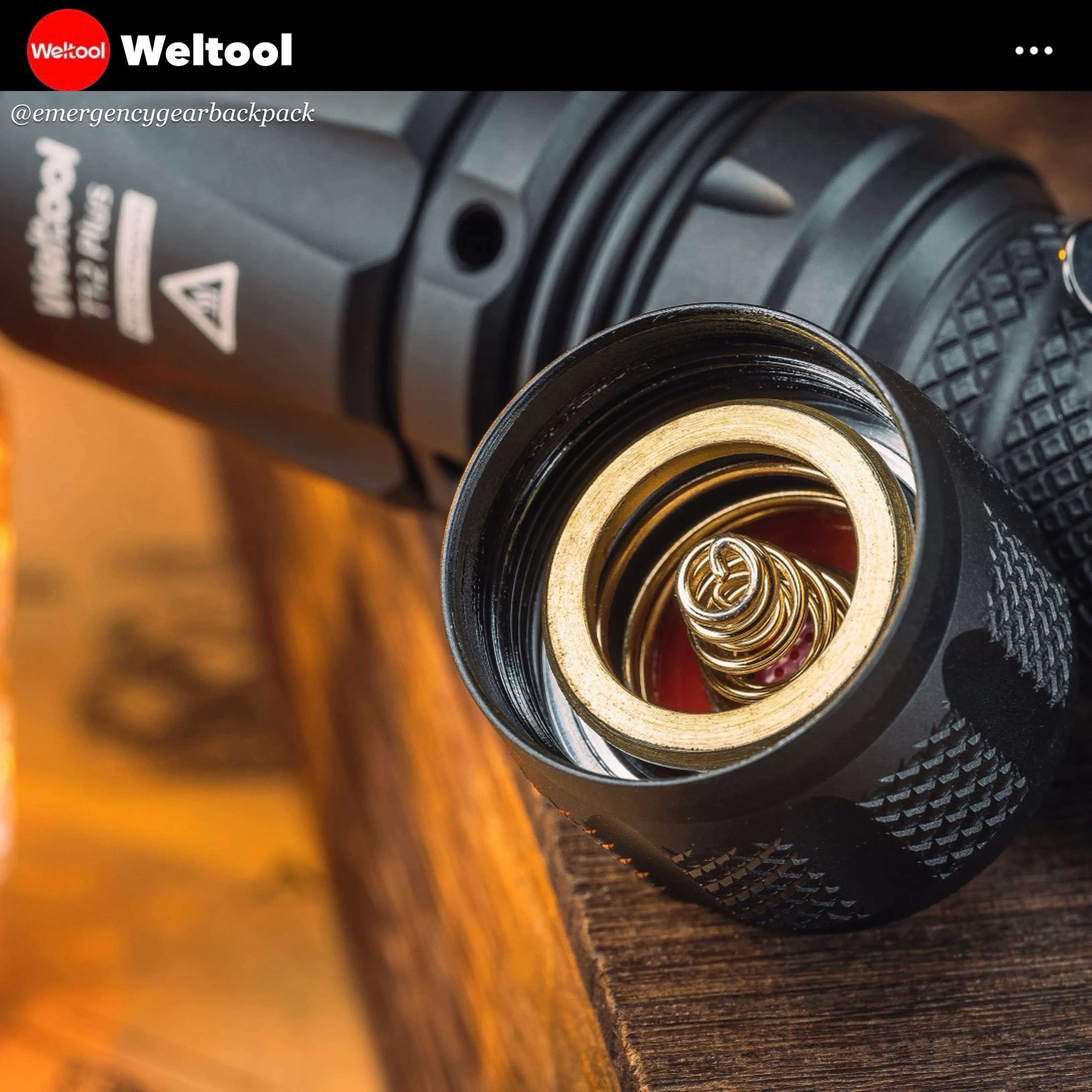 Weltool T12 Plus Nine Dragons 3TAC Tactical Flashlight 2000 Lumens 750M