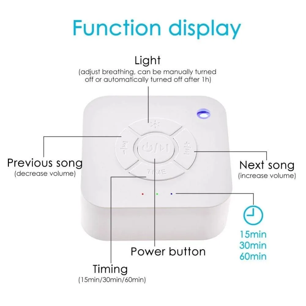 White Noise Machine for Baby Sleeping USB Rechargeable