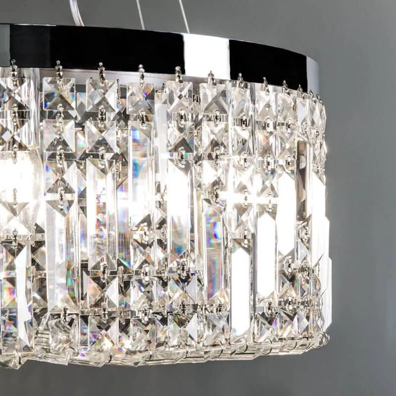 Wisconsin Round 8 Light Pendant Chrome Ceiling Light