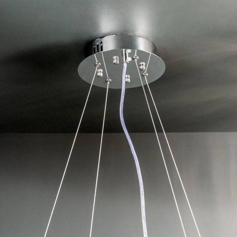 Wisconsin Round 8 Light Pendant Chrome Ceiling Light