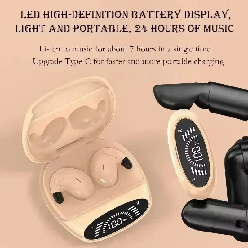 Xiaomi MD528 Sleep Invisible Earbuds Tiny Headphones Noise Cancelling Wireless Headsets Sports Stereo Bluetooth 5.3 Earphone
