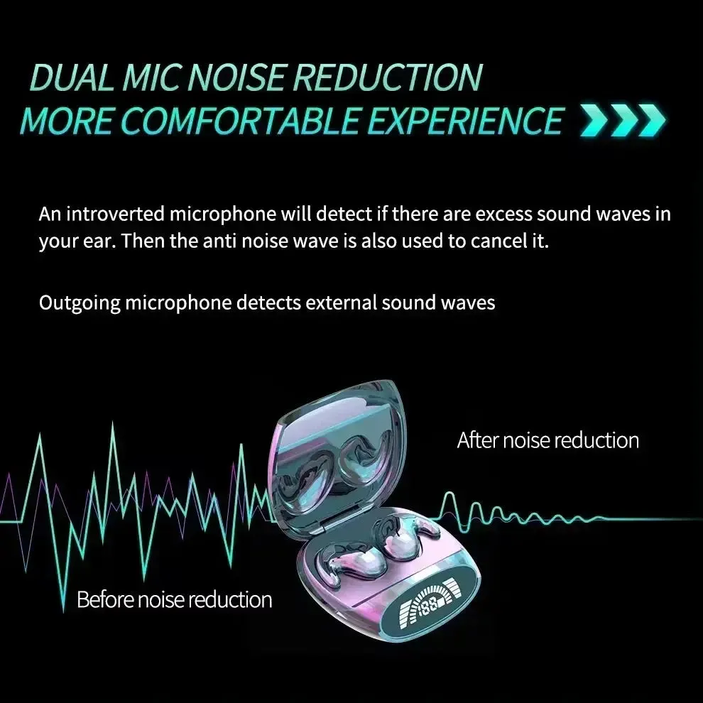 Xiaomi MD528 Sleep Invisible Earbuds Tiny Headphones Noise Cancelling Wireless Headsets Sports Stereo Bluetooth 5.3 Earphone