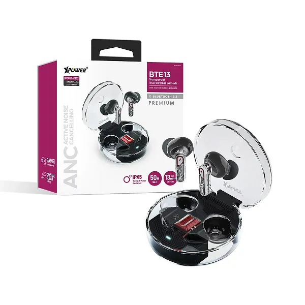 XPOWER BTE19 Bluetooth 5.3 Wireless Earbuds - Black